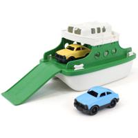 Green Toys - Veerboot Met Auto's Groen/Wit - thumbnail