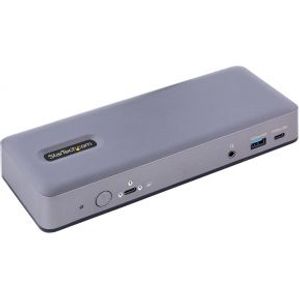 StarTech.com USB-C Docking Station, Multi Monitor USB-C Dock, HDMI/DP/DP Alt-mode, 3x 4K30 / 2x 4K60