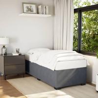 Bedframe zonder matras 90x200 cm fluweel donkergrijs
