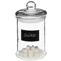 5Five Snoeppot/voorraadpot - 4x stuks - 1,2 Liter - glas met deksel - 1200 ml - Voorraadpotten