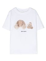 Palm Angels Kids t-shirt en coton à motif ourson - Blanc - thumbnail