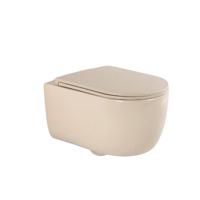 QeramiQ Dely Swirl Wandclosetset - 36.5x53.0cm - diepspoel - rimless - slim softclose zitting - beige SW1026258/SW1000770 QeramiQ Dely Swirl Wandclosetset - 36.5x53.0cm - diepspoel - rimless - slim softclose zitting - beige SW1026258/SW1000770