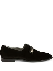 Giuseppe Zanotti mocassins Marty en velours - Noir