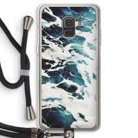 Golven: Samsung Galaxy A8 (2018) Transparant Hoesje met koord Golven: Samsung Galaxy A8 (2018) Transparant Hoesje met koord