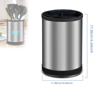 ChefPro - Luxe RVS Universeel Mesblok met Antibacteriële Eigenschappen ChefPro - Luxe RVS Universeel Mesblok met Antibacteriële Eigenschappen