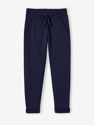 Broek jongen van molton inktblauw