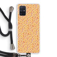 Camouflage: Samsung Galaxy A71 Transparant Hoesje met koord