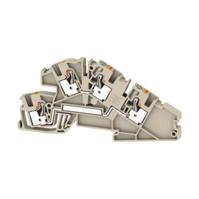 Weidmüller 2669070000 Installatie-etageklem Push-In-klem, Steekaansluiting Donkerbeige 25 stuk(s)