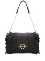 Love Moschino sac porté épaule à franges - Noir