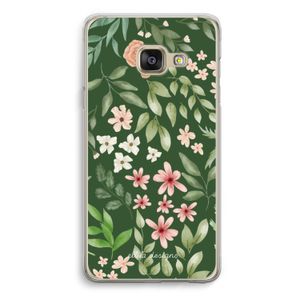Botanical green sweet flower heaven: Samsung A3 (2017) Transparant Hoesje
