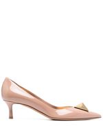 Valentino Garavani escarpins One Stud 60 mm en cuir verni - Rose - thumbnail