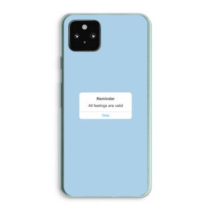 Reminder: Google Pixel 5a 5G Transparant Hoesje