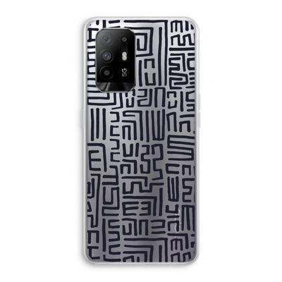 Moroccan Print: Oppo A95 5G Transparant Hoesje