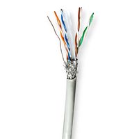 Netwerk Kabel Rol | CAT6 | Stranded | S/FTP | CCA | 100.0 m | Binnenshuis | Rond | PVC | Grijs | Gif