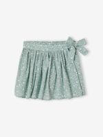 Bedrukt broekrokje voor meisjes blauwgroen