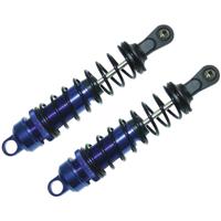 Reely 1:8 Hydraulische schokdempers aluminium Blauw (metallic) Met veren Zwart 109 mm 2 stuk(s) - thumbnail