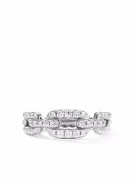 David Yurman bague Stax Chain Link en or blanc 18ct pavée de diamants (7 mm) - Argent - thumbnail