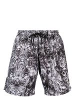 Philipp Plein short de bain à imprimé graphique - Noir - thumbnail