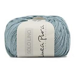 Lana Grossa Solo Lino 022 Turquoise/Grey