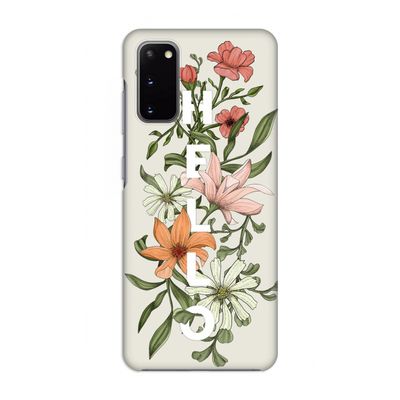 Hello bloemen: Volledig geprint Samsung Galaxy S20 Hoesje
