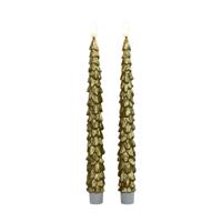 Dinerkaars kerstboom 27 cm goud - Annas collection