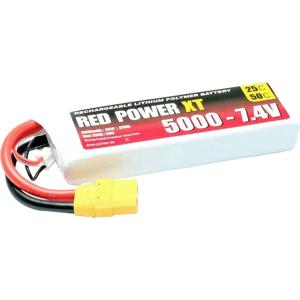 Red Power LiPo accupack 7.4 V 5 Ah 25 C Softcase XT90