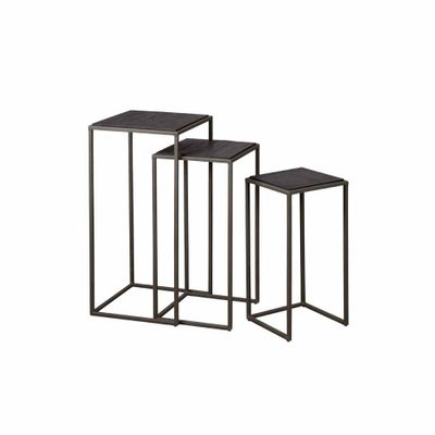 RENEW Zuil 'Fanna' Teakhout, Set van 3 stuks