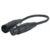 DAP FLA36 XLR 5-pins male naar XLR 3-pins female, 0.25 meter
