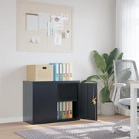 Archiefkast 90x40x70 cm staal antracietkleurig