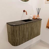 Toiletmeubel Mondiaz Joya Dlux | 83.2 cm | Meubelkleur Dusk | Faye wastafel Lava Wasbak Midden | Zonder kraangat(en) Toiletmeubel Mondiaz Joya Dlux | 83.2 cm | Meubelkleur Dusk | Faye wastafel Lava Wasbak Midden | Zonder kraangat(en)