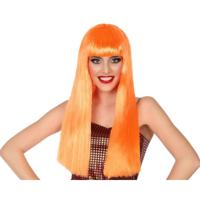Pruik Oranje 60 cm