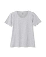 HEMA Dames Basic T-shirt Lichtgrijs (lichtgrijs)