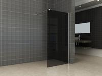 Wiesbaden inloopdouche met muurprofiel 900x2000 10mm NANO rookglas