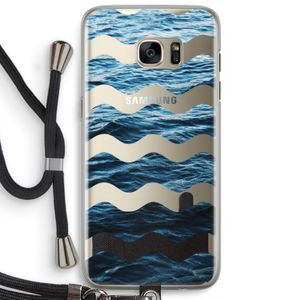 Oceaan: Samsung Galaxy S7 Edge Transparant Hoesje met koord