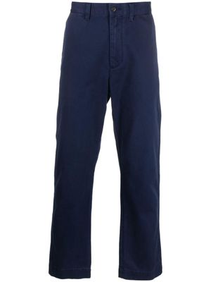 Polo Ralph Lauren pantalon en coton à coupe droite - Bleu
