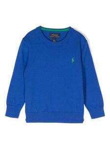 POLO RALPH LAUREN KIDS pull à logo - Bleu