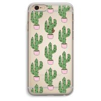 Cactus Lover: iPhone 6 Plus / 6S Plus Transparant Hoesje