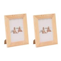 DIY houten fotolijstje - 4x - 17,5 x 22,5 cm - Hobby/knutselen - Zelf schilderen/versieren