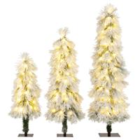 90 cm 120 cm 150 cm Een set van Drie Kunstkerstbomen Compleet met Lampjes