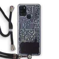Moroccan Print: Samsung Galaxy A21s Transparant Hoesje met koord
