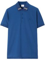 Burberry polo à logo EKD brodé - Bleu