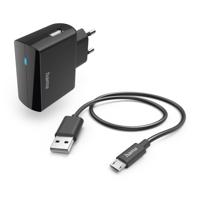Hama Oplader 12W met Oplaadkabel Micro-USB 100 cm Zwart Hama Oplader 12W met Oplaadkabel Micro-USB 100 cm Zwart