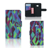 Samsung Galaxy Xcover 4 | Xcover 4s | Book Case | Abstract Green Blue