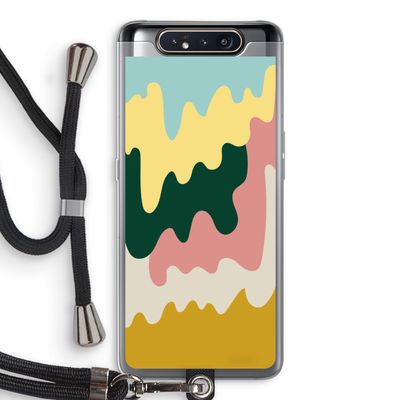 Baar B: Samsung Galaxy A80 Transparant Hoesje met koord