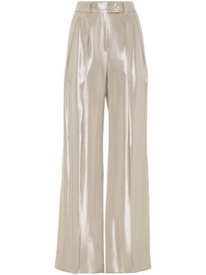 Brunello Cucinelli pantalon plissé à coupe ample - Tons neutres