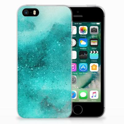 Hoesje maken Apple iPhone SE | 5S Painting Blue Hoesje maken Apple iPhone SE | 5S Painting Blue
