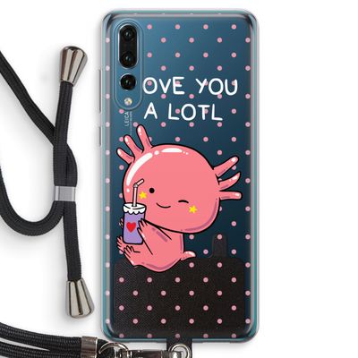 Love You A Lotl: Huawei P20 Pro Transparant Hoesje met koord