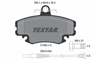 Remblokkenset, schijfrem TEXTAR, u.a. fÃ¼r Renault, Peugeot, Dacia, Alpine, Lada