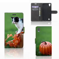 LG X Power Telefoonhoesje met Pasjes Kitten - thumbnail