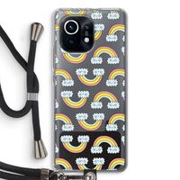 Regenboog: Xiaomi Mi 11 Transparant Hoesje met koord